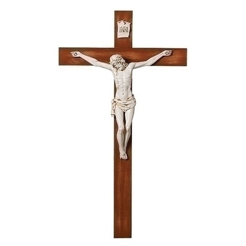 40"H Crucifix | Siena | Dark Walnut