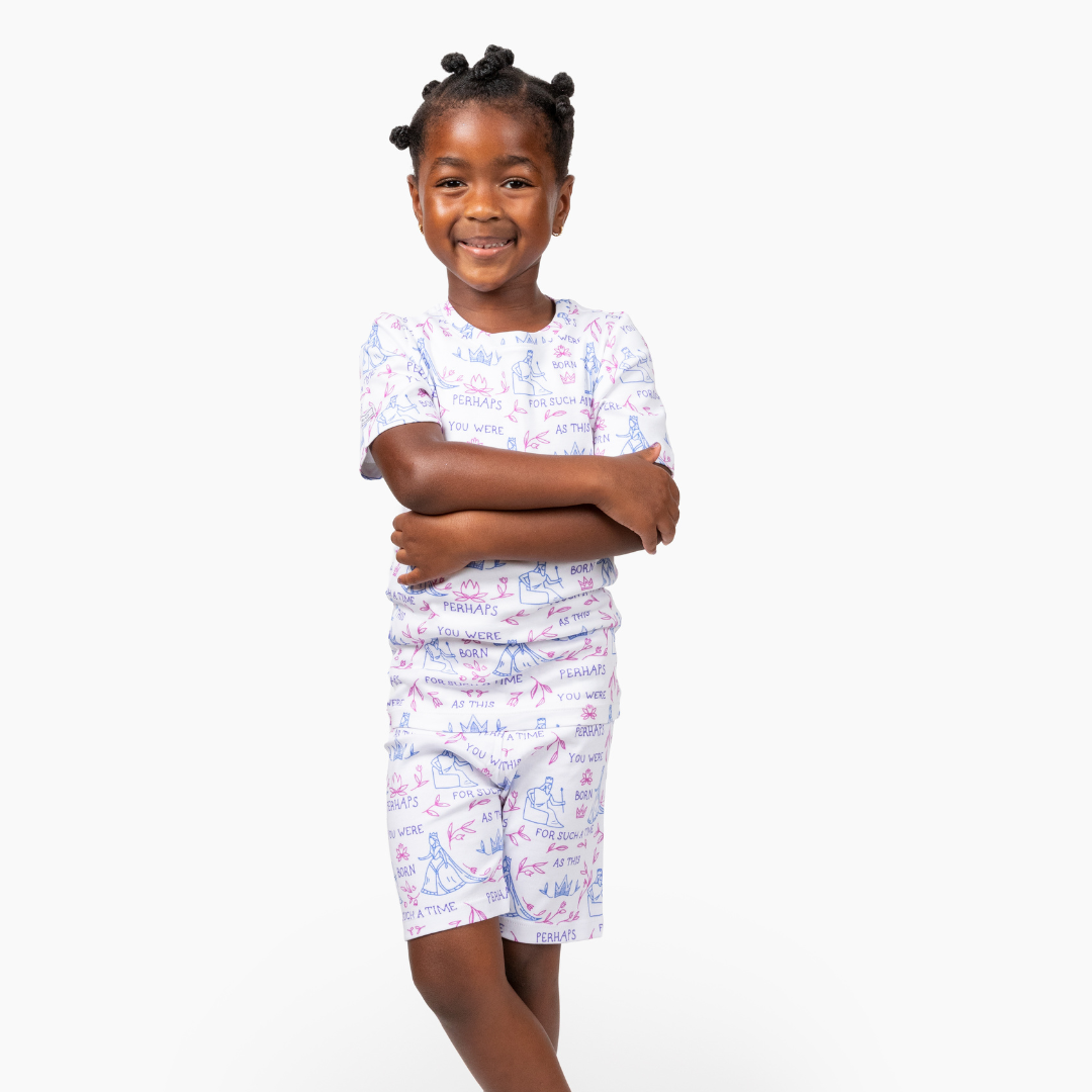 Queen Esther PJ Shorts Set Cotton