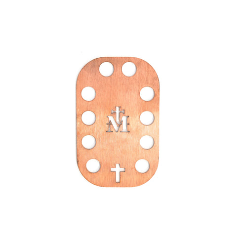 The Rosary Card | Copper