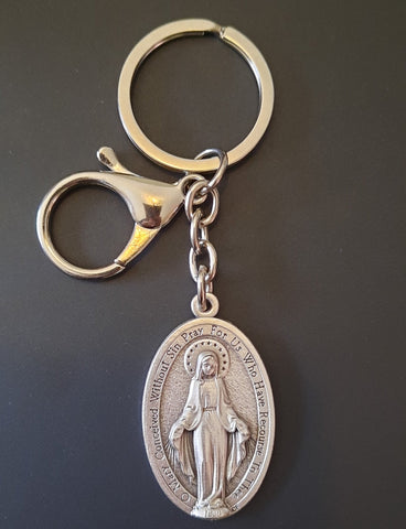 Miraculous Medal Key Ring