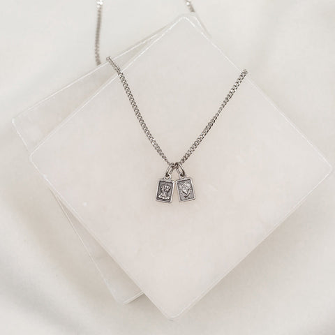 Garment of Grace Scapular Necklace - Sterling Silver