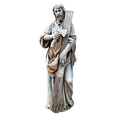 35.75"H St Joseph the Worker Garden Statue