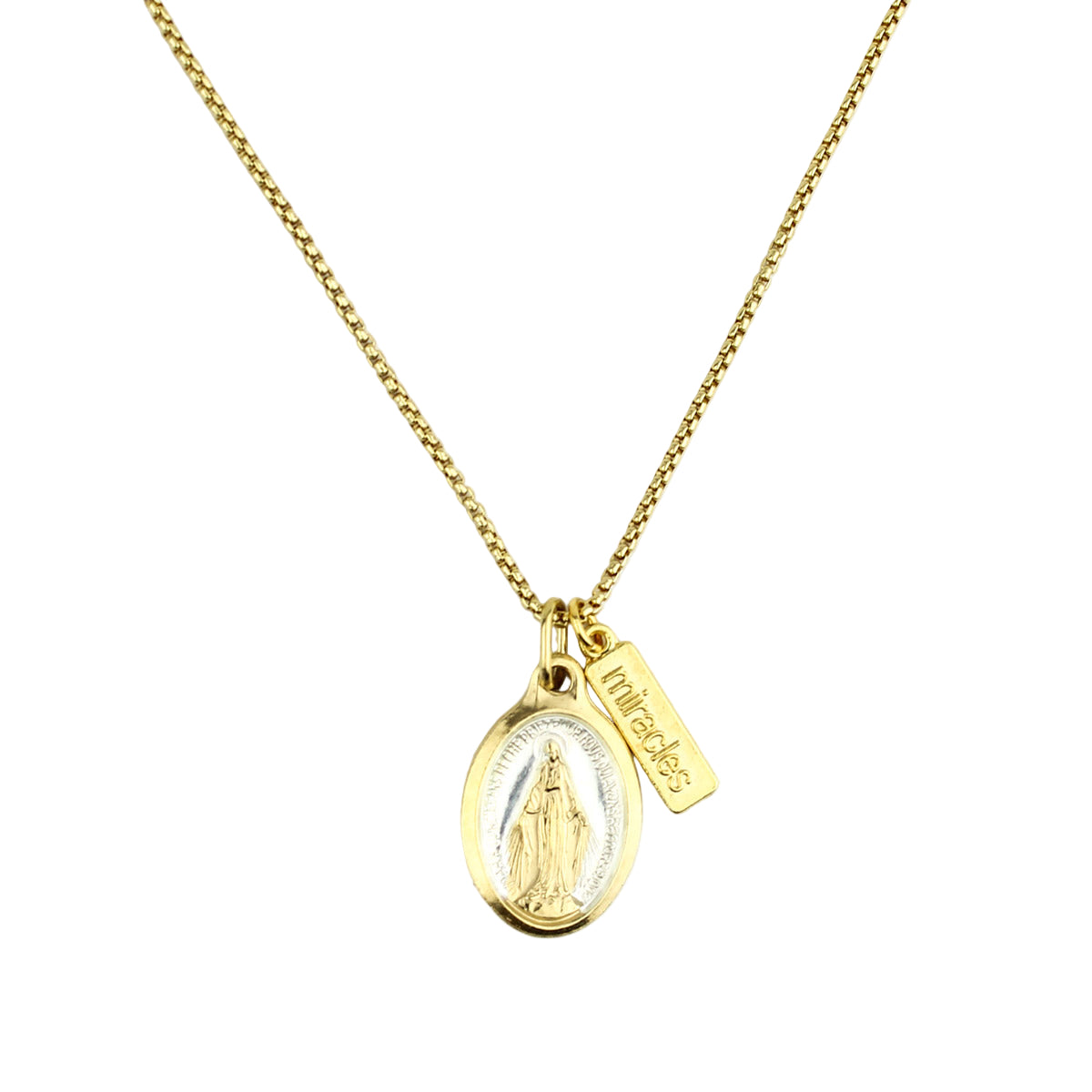 Lourdes Miraculous Mary Necklace