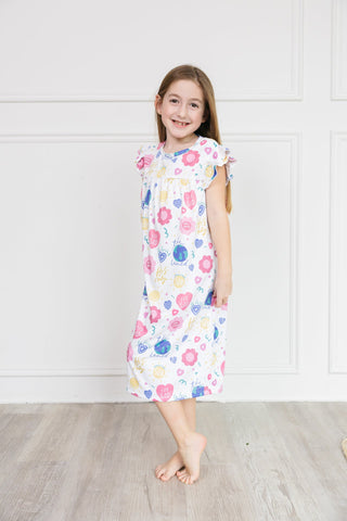 For God So Loved The World PJ Girls Nightgown Polyester