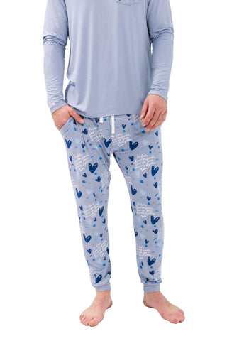 John 3:16 Blue Men's PJ Set Bamboo