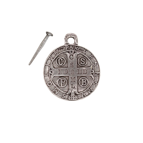 House Blessing Medallion - Saint Benedict Medal Round