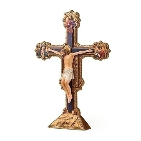 10.5"H Ognissanti Standing Crucifix