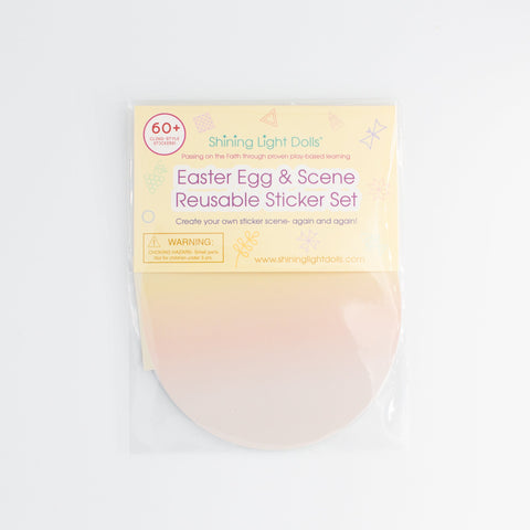 Easter Egg & Scene Reusable Sticker Set