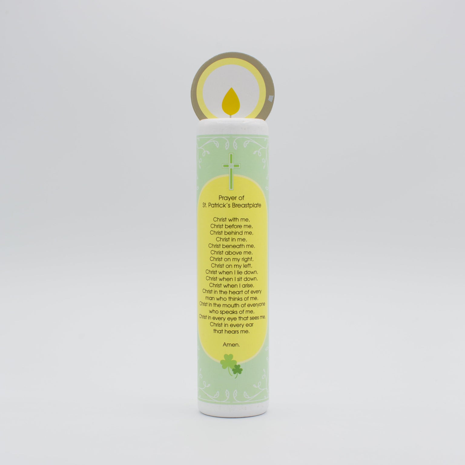 St. Patrick Wooden Prayer Candle