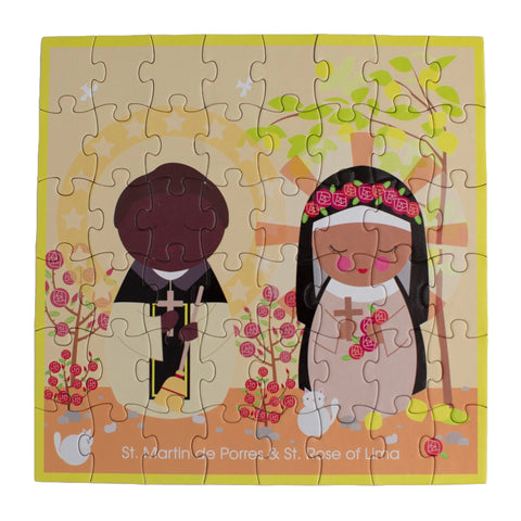 St. Martin de Porres and St. Rose of Lima Mini Puzzle