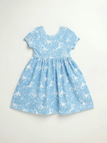 Birds of the Air Twirl Dress Cotton