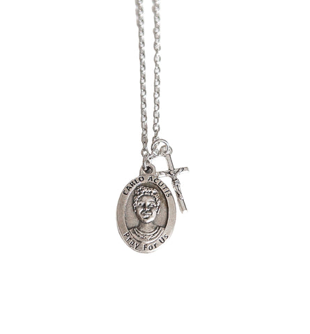 Blessed Carlo Acutis Crucifix Necklace