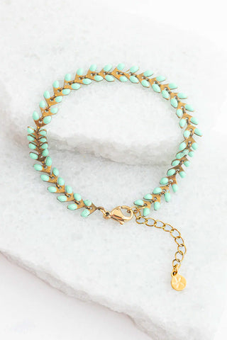 Handmade Turquoise Grafted In Bracelet
