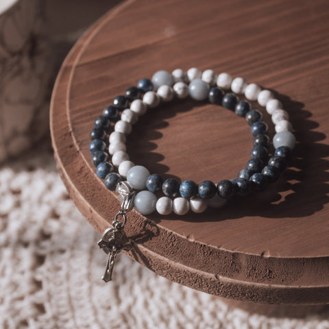 Calcutta | Stretch & Wrap Rosary Bracelet | Small, Medium, Large