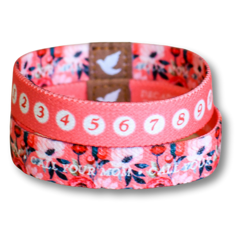 Call Your Mom Womens Rosary Bracelet