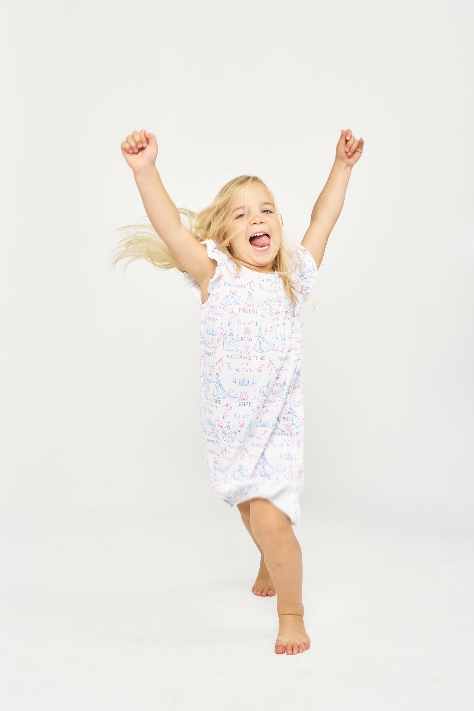 Queen Esther PJ Girls Nightgown Polyester