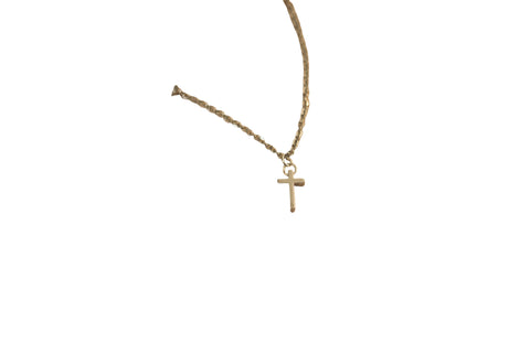 Necklace - Dainty Cross - Silver