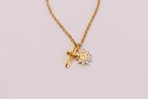 Necklace - Jesus & Mary