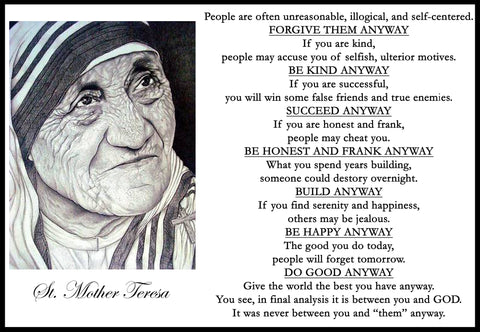 St. Mother Teresa-Forgive them