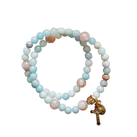 Gianna | Stretch & Wrap Rosary Bracelet | Small, Medium & Large