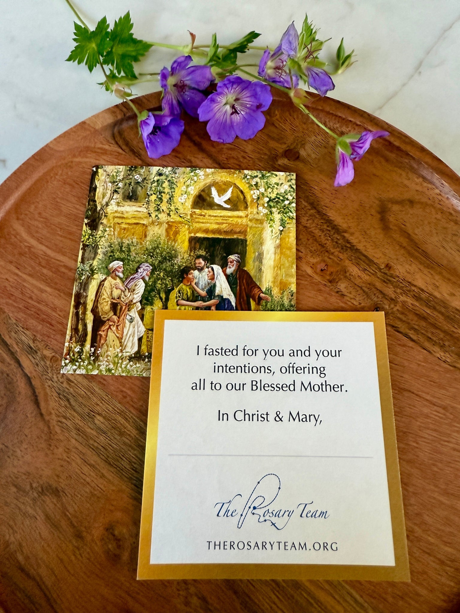 'I Fasted for You' Card (Finding in the Temple)