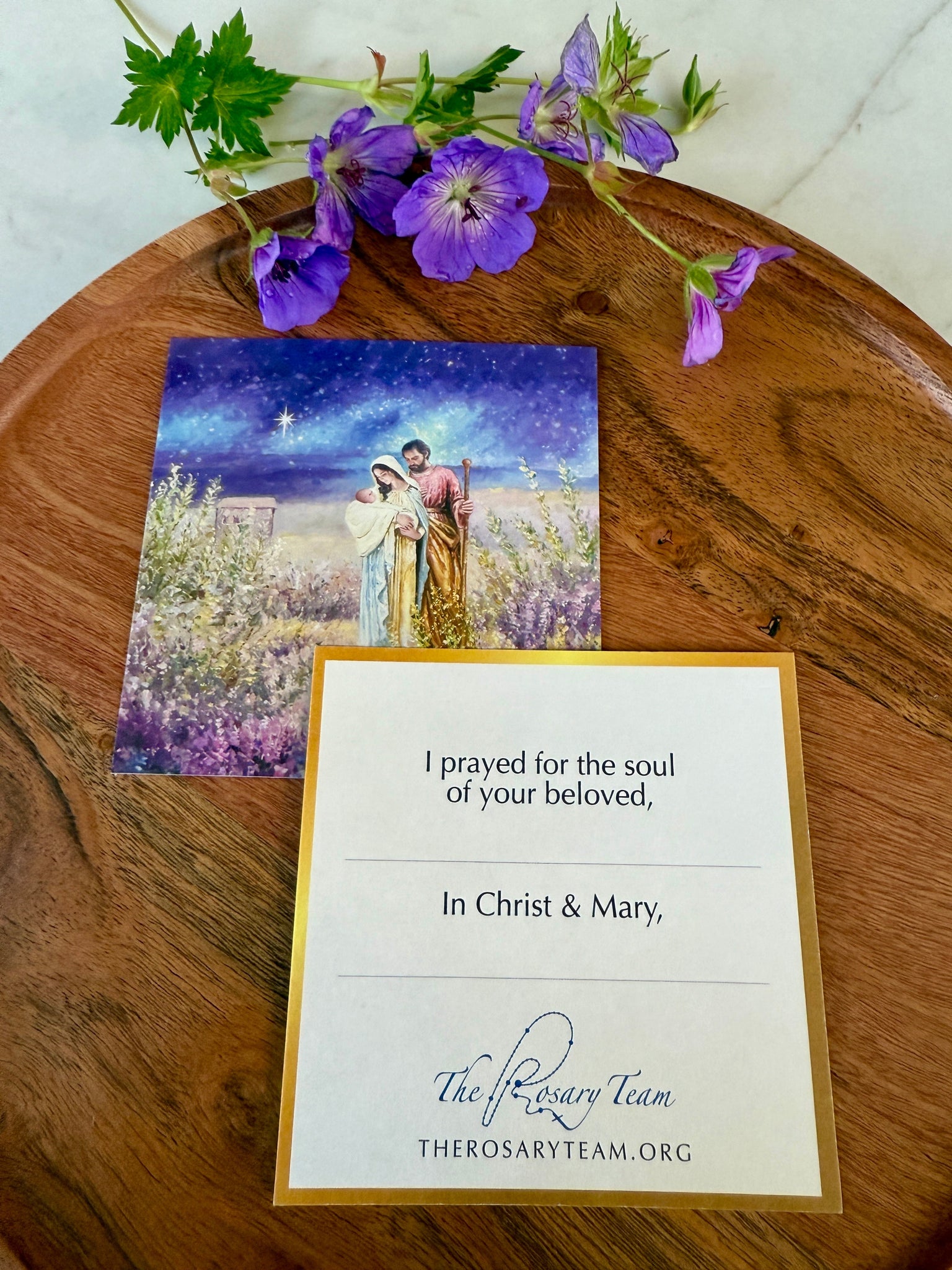 'I Prayed for the Soul of Your Beloved' Card (Nativity)