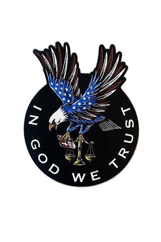 Eagle In God We Trust Sticker