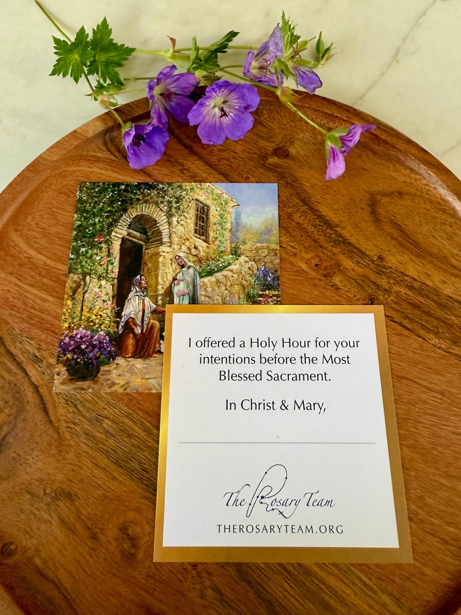 Spiritual Bouquet Prayer Cards Set of 5 with Envelopes