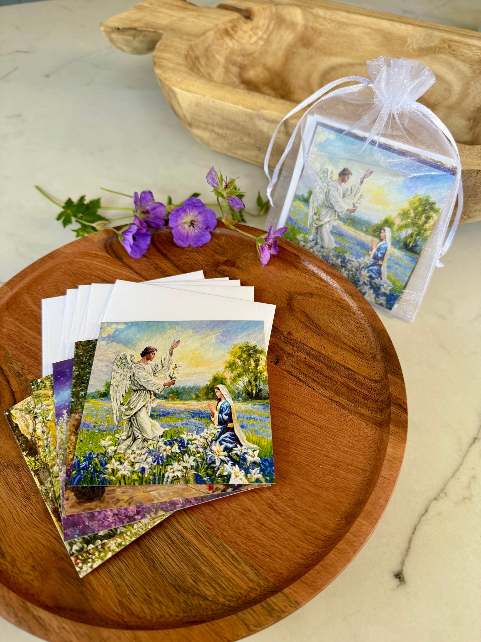 Spiritual Bouquet Prayer Cards Set of 5 with Envelopes