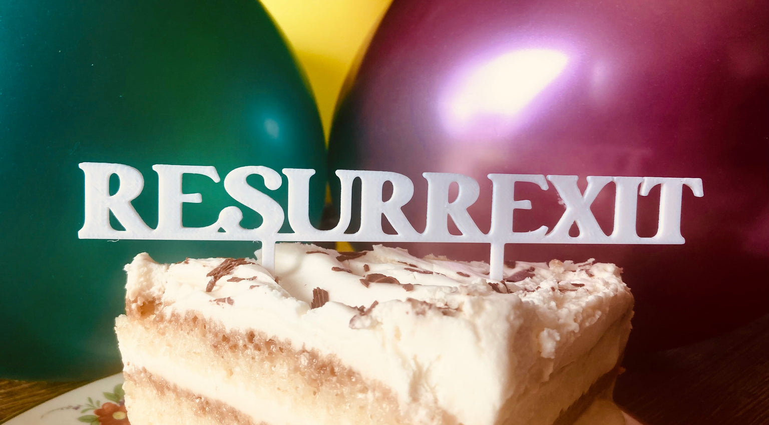 "He is Risen" and "Resurrexit" Easter Cake Toppers