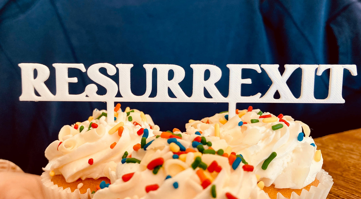 "He is Risen" and "Resurrexit" Easter Cake Toppers