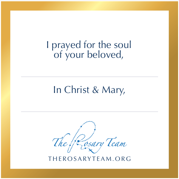 Spiritual Bouquet Prayer Cards Set of 5 with Envelopes