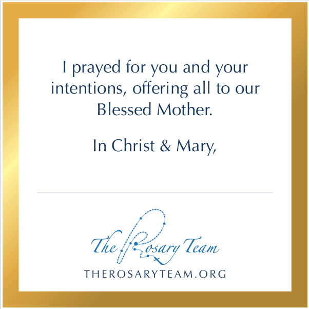 Spiritual Bouquet Prayer Cards Set of 5 with Envelopes