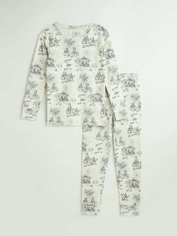 O Little Town of Bethlehem Long Sleeve PJ Set Cotton