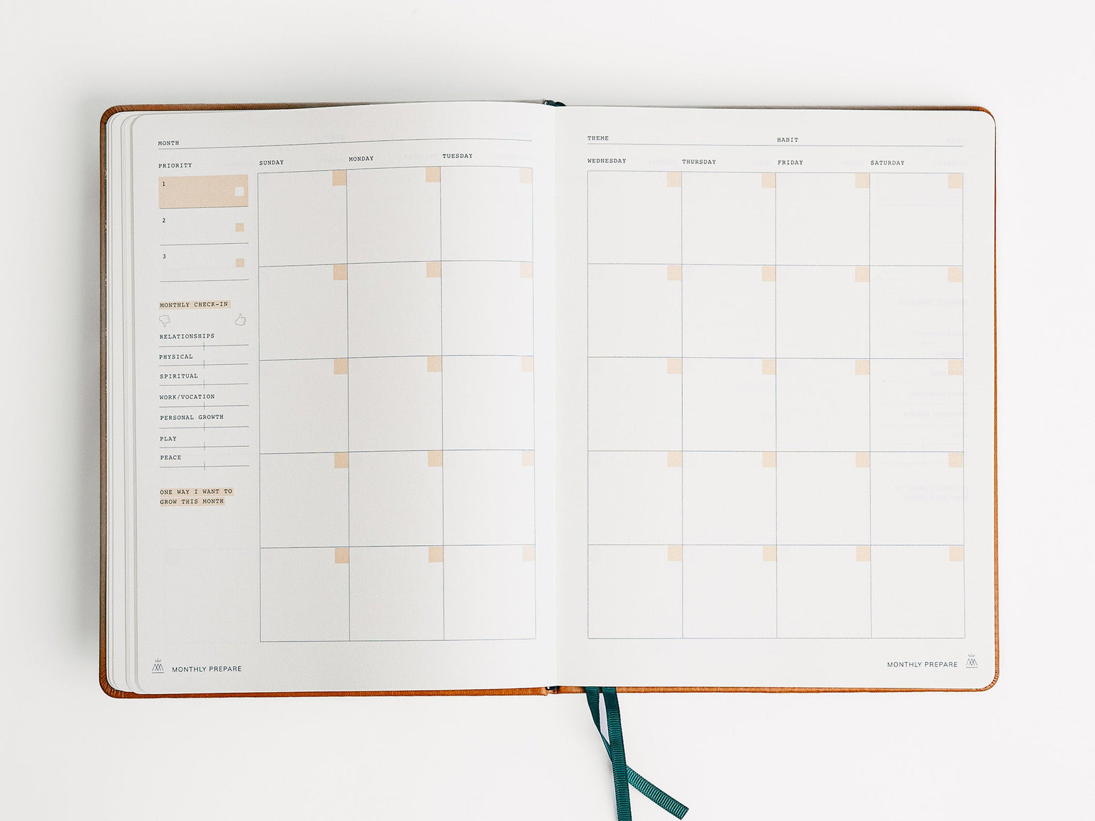 Monk Manual Weekly Planner