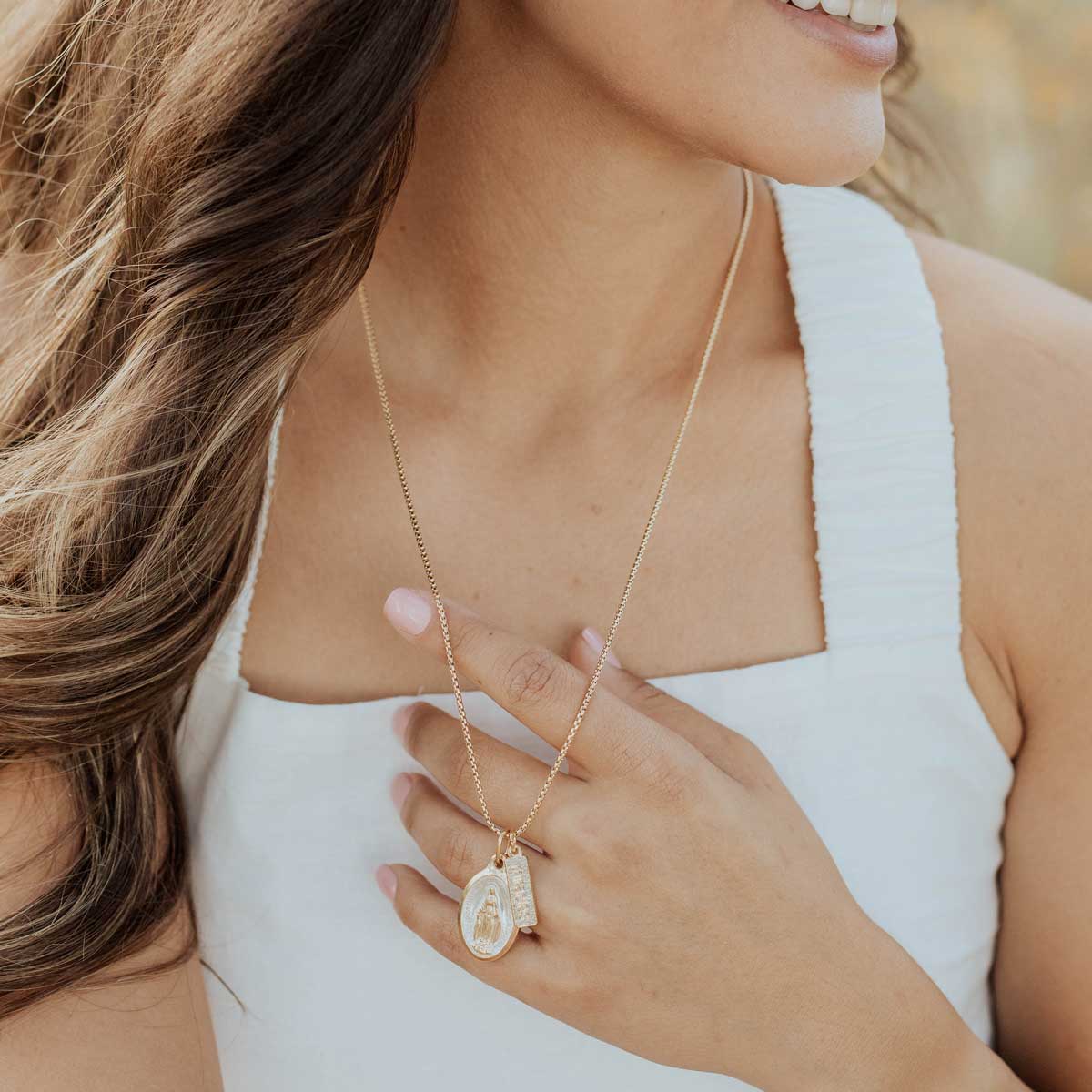 Lourdes Miraculous Mary Necklace