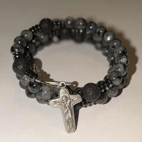 Dark Night Rosary Bracelet
