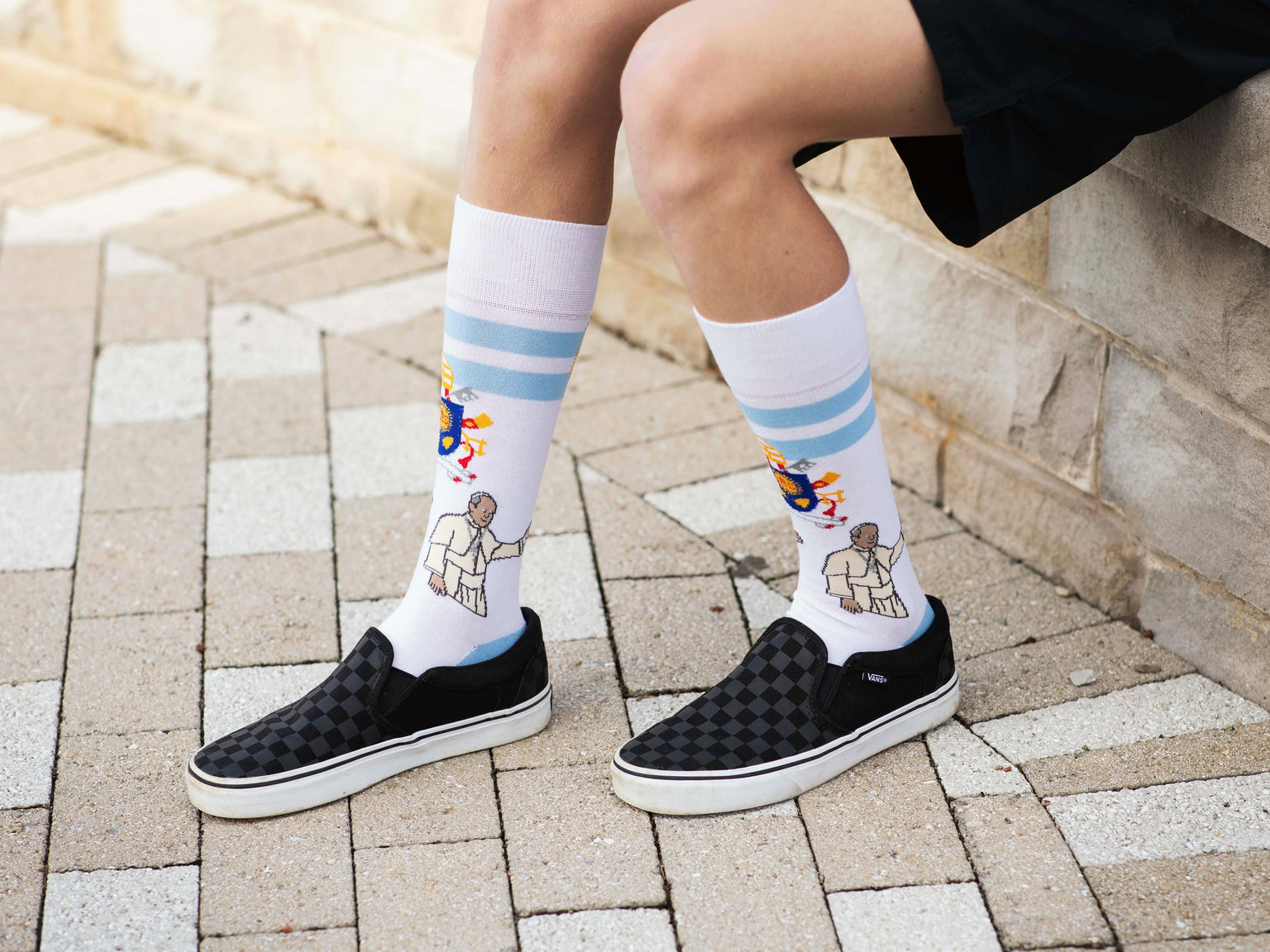 Pope Francis Adult Socks