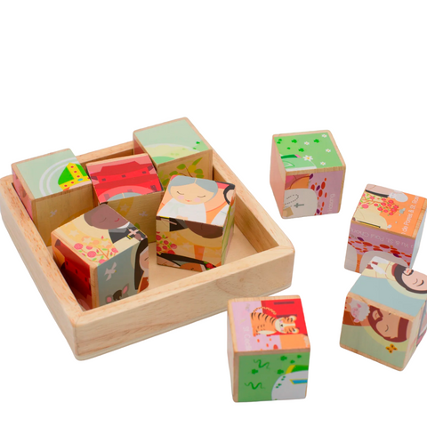 Saint Friends Wooden Cube Puzzle