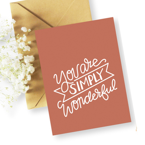 Simply Wonderful Card