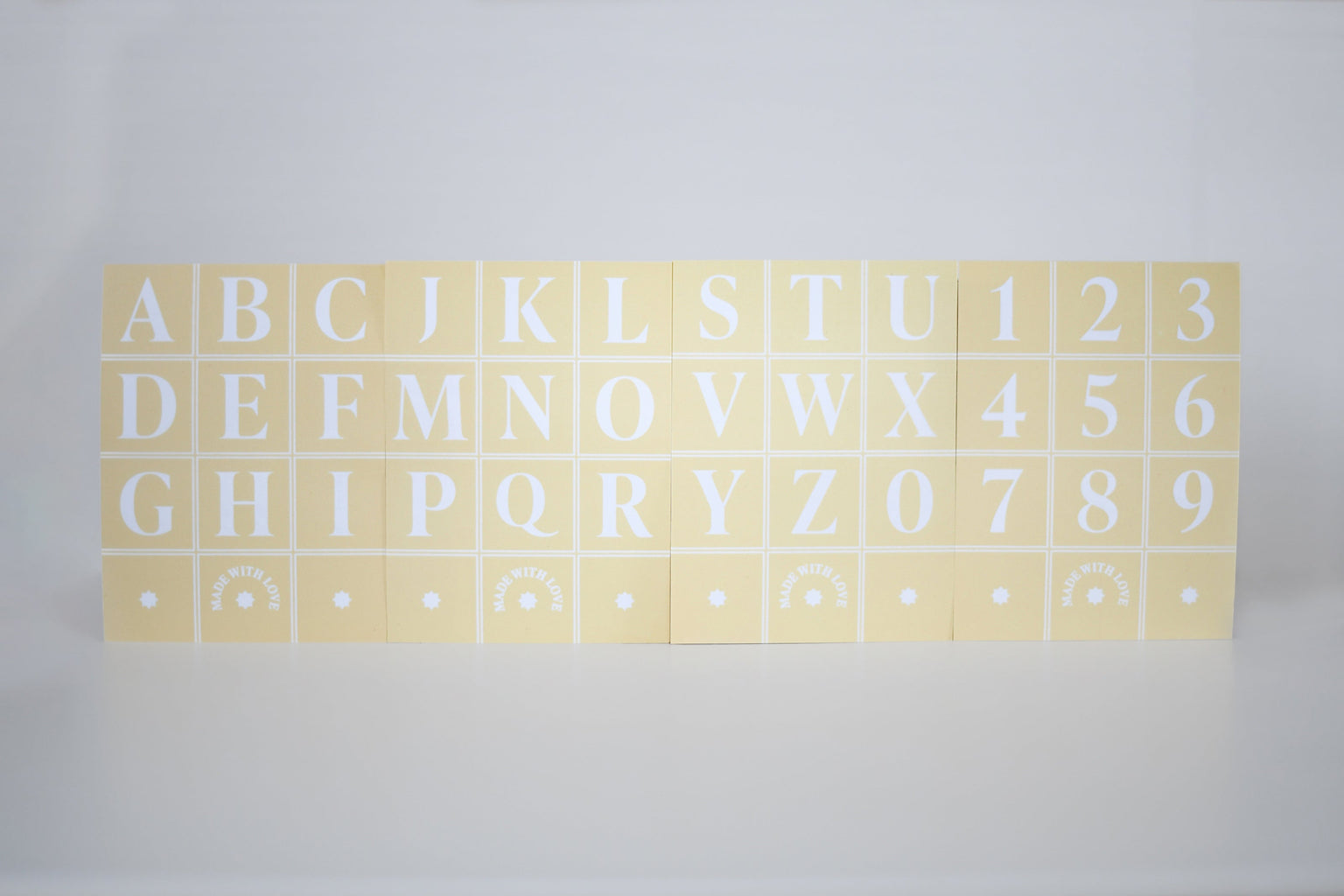 Alphabet And Numbers Stencils