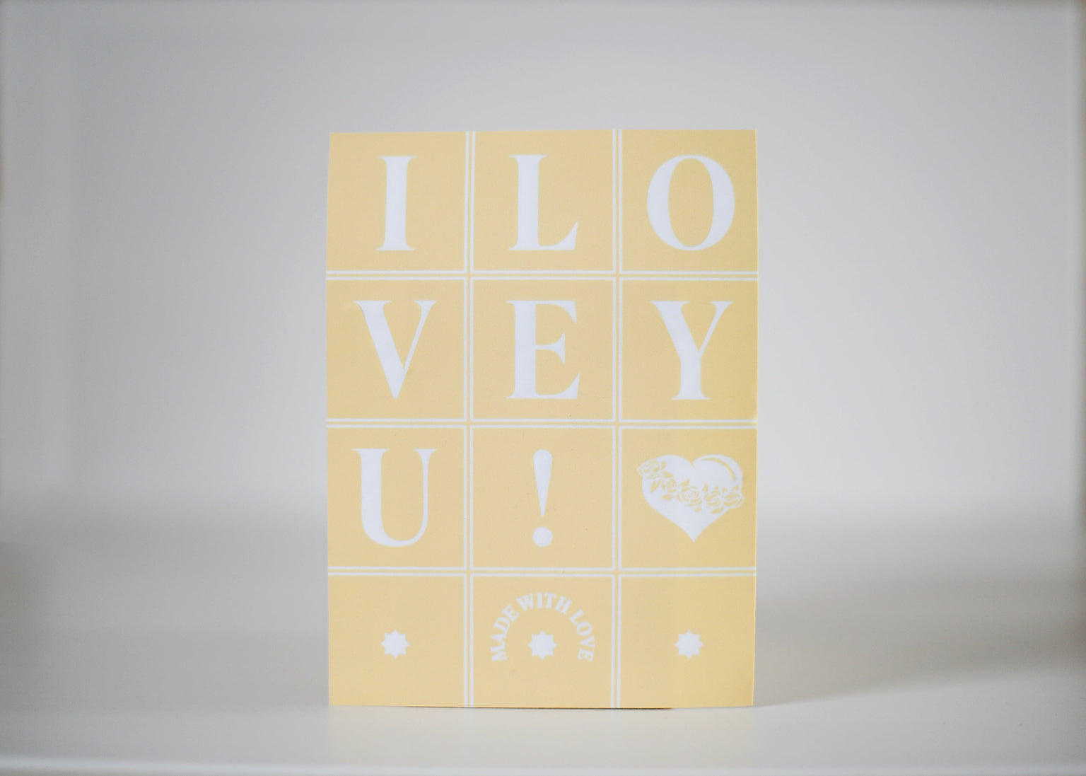 'I Love You' Stencils
