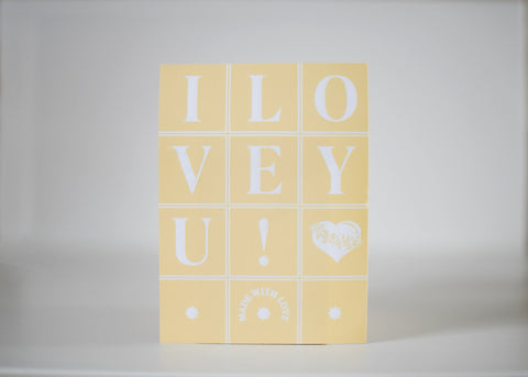 'I Love You' Stencils