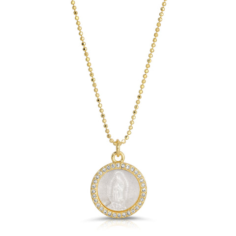 Petite Mother Mary Necklace