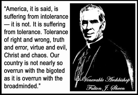 Archbishop Sheen-Tolerance