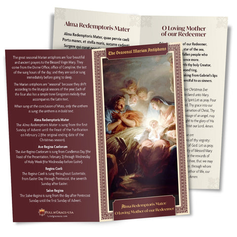Alma Redemptoris Mater Holy Card
