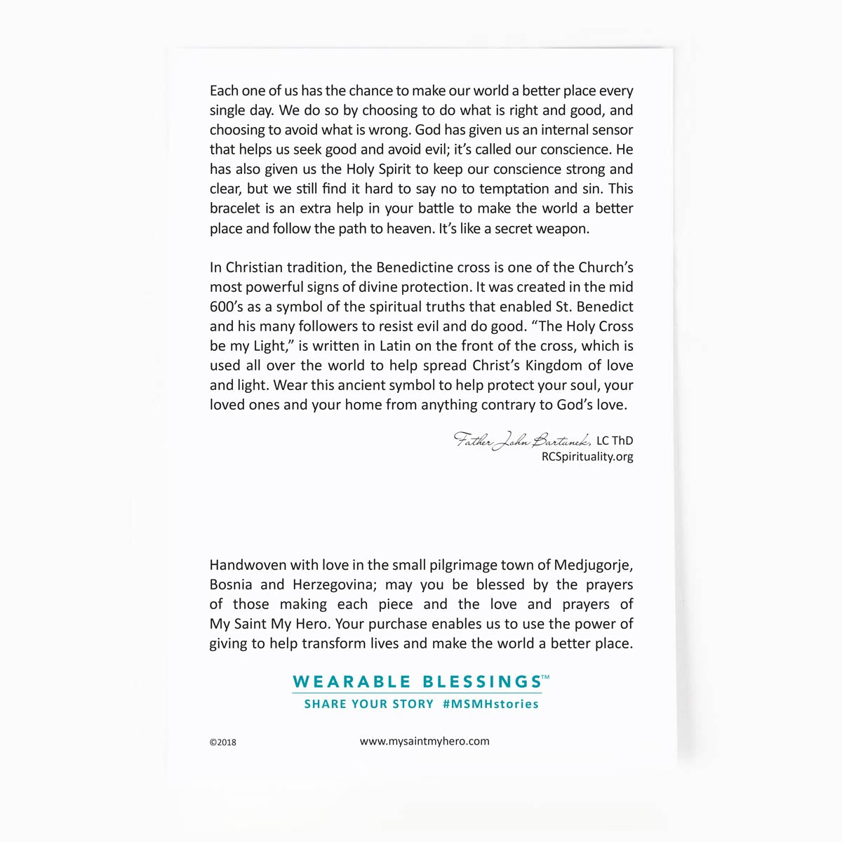 Red, White and Blue Benedictine Blessing Bracelets