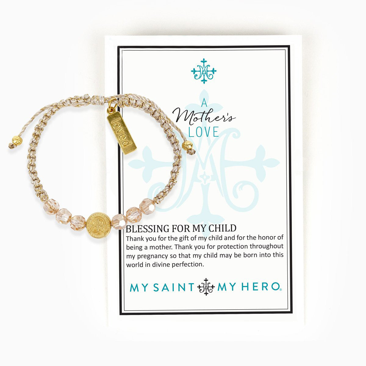 A Mother's Love Blessing for My Child Bracelet
