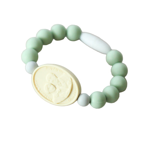 St. Therese with Sts. Zelie and Louis Saint Bracelet | Green
