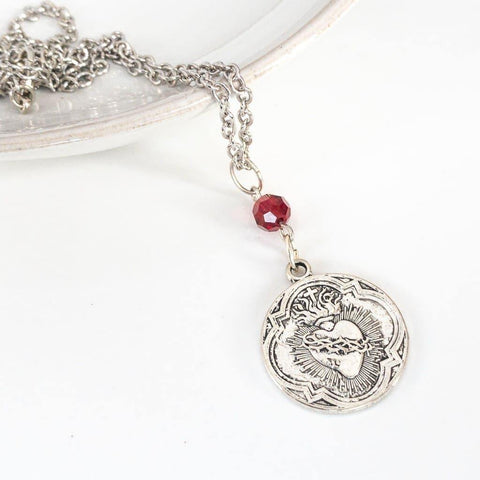 French Sacred Heart Necklace